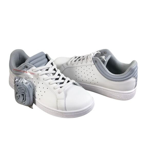 STROLL The Cruiser Leather Golf Shoe Men 12 White/Gray Timeles Versatile Stylish - Picture 10 of 12